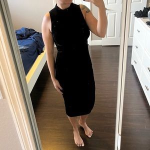 NWT - Black Suede Bodycon Dress